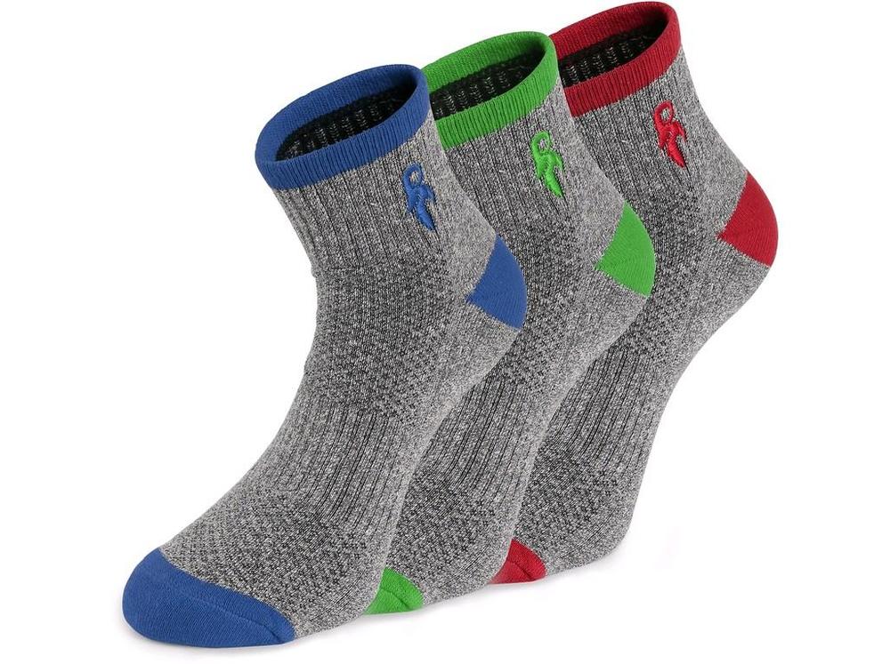 CXS ponožky PACK, funkční, snížené, šedé vel. 43-45/3 páry