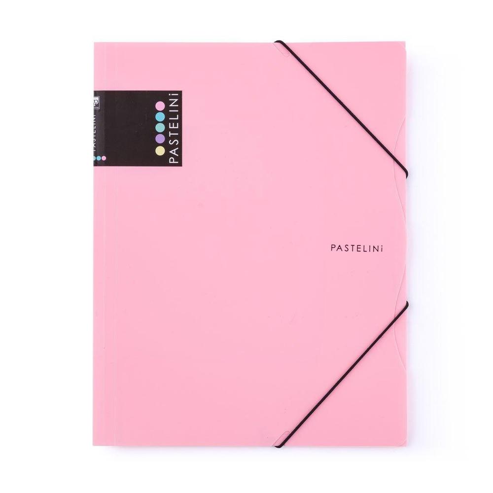 KARTON P+P desky s gumičkou PASTELINI A4 růžové