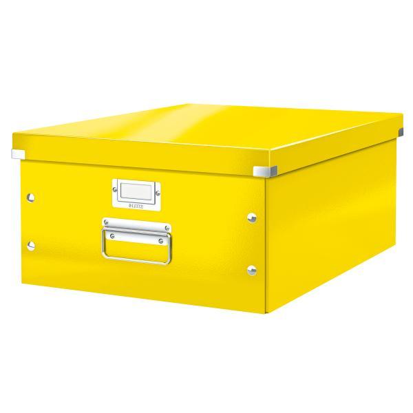 Leitz krabice CLICK & STORE WOW velká archivační, žlutá