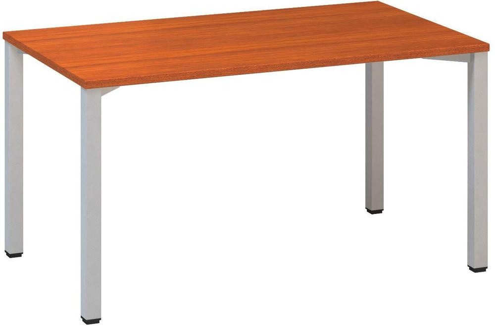 Kancelářský psací stůl ALFA 200 1400 x 800 mm, třešeň / šedá