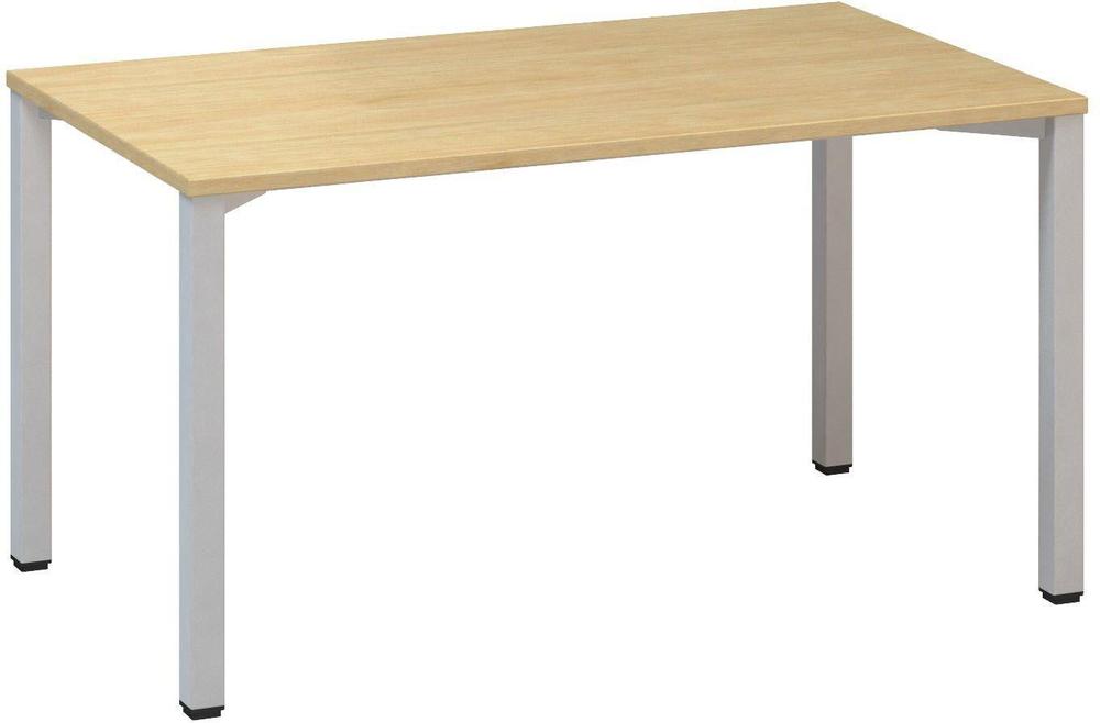 Kancelářský psací stůl ALFA 200 1400 x 800 mm, divoká hruška / šedá