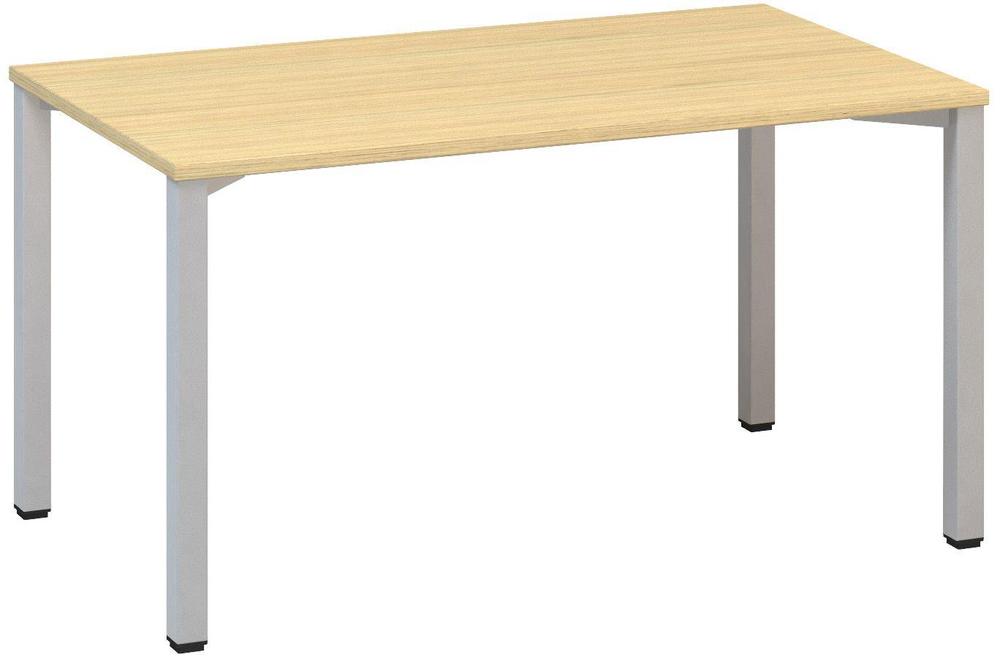 Kancelářský psací stůl ALFA 200 1400 x 800 mm, dub vicenza / šedá