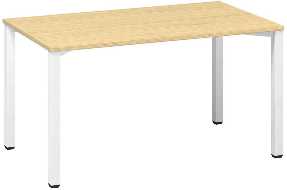 Kancelářský psací stůl ALFA 200 1400 x 800 mm, dub vicenza / bílá