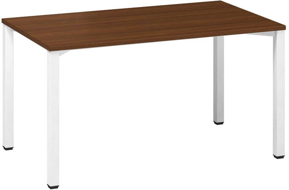 Kancelářský psací stůl ALFA 200 1400 x 800 mm, ořech / bílá