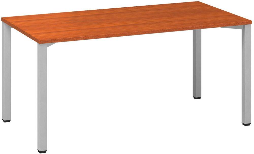 Kancelářský psací stůl ALFA 200 1600 x 800 mm, třešeň / šedá
