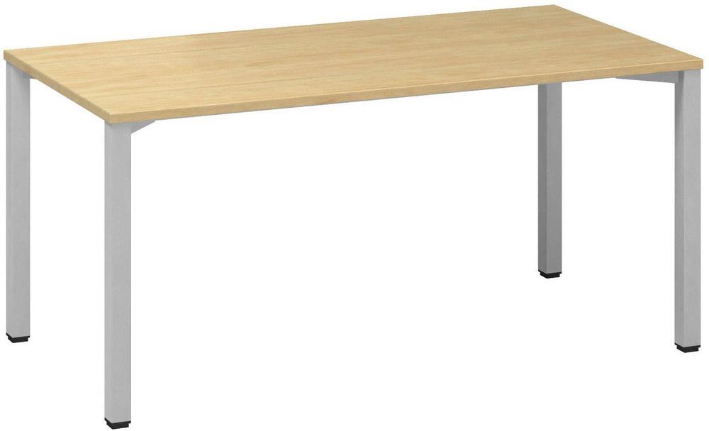 Kancelářský psací stůl ALFA 200 1600 x 800 mm, divoká hruška /šedá