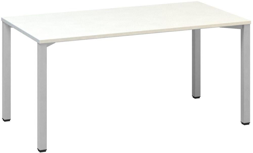 Kancelářský psací stůl ALFA 200 1600 x 800 mm, bílá / šedá