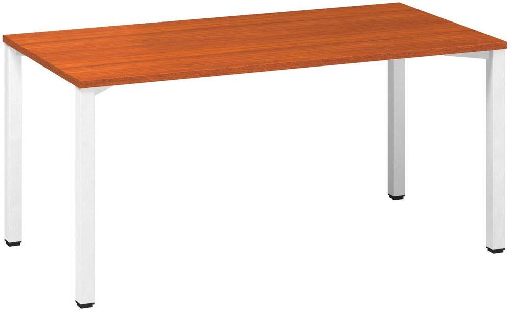 Kancelářský psací stůl ALFA 200 1600 x 800 mm, třešeň / bílá