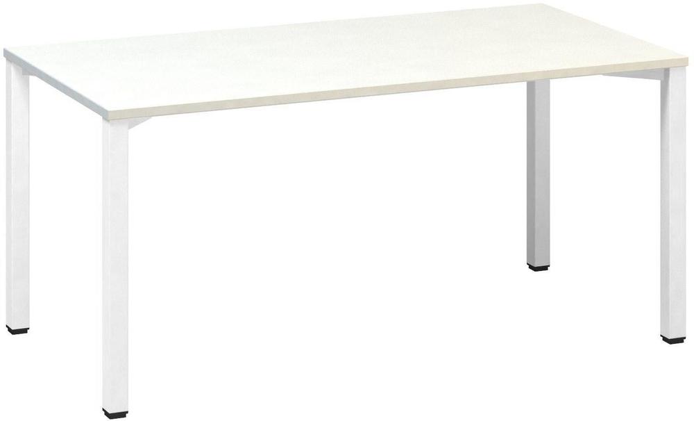 Kancelářský psací stůl ALFA 200 1600 x 800 mm, bílá / bílá