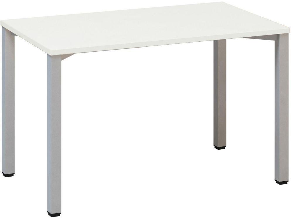 Kancelářský psací stůl ALFA 200 1200 x 700 mm, bílá / šedá