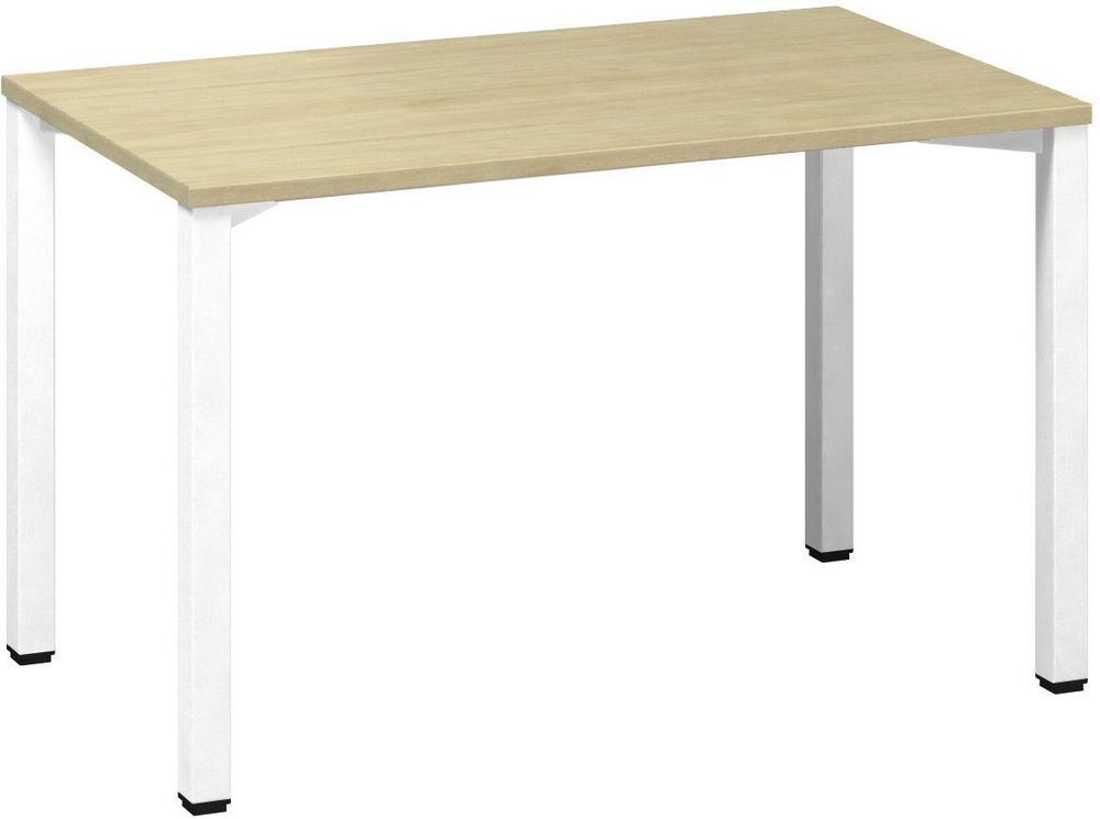 Kancelářský psací stůl ALFA 200 1200 x 700 mm, divoká hruška / bílá