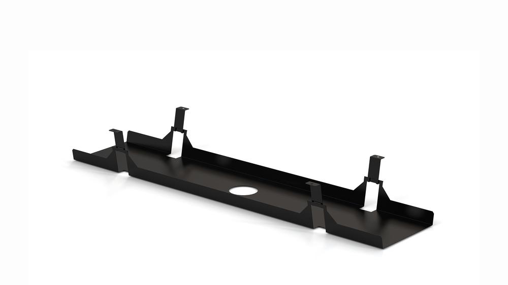 Kabelový kanál pro bench a duotable, 220×1100×135 mm, černá