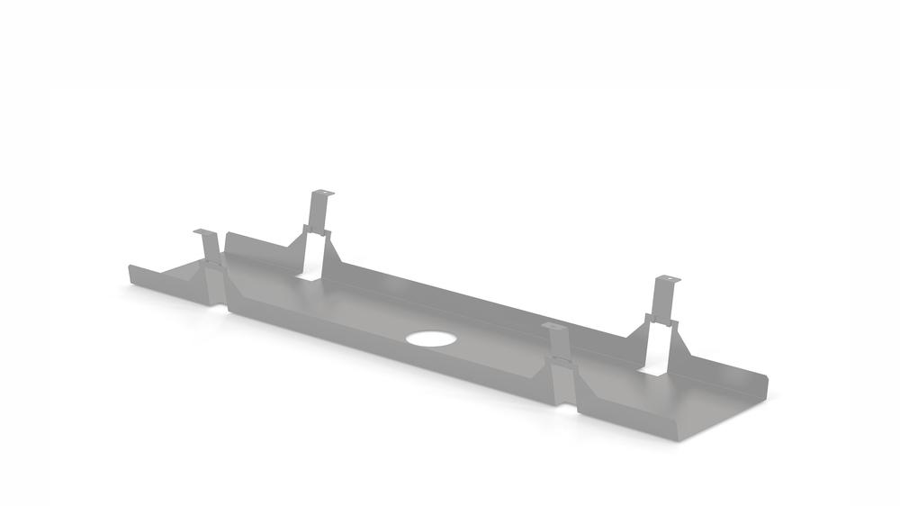 Kabelový kanál pro bench a duotable, 220×1100×135 mm, šedá