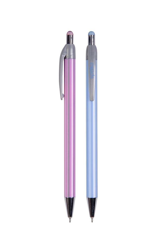 Pero kuličkové Stripes mix modré a růžové