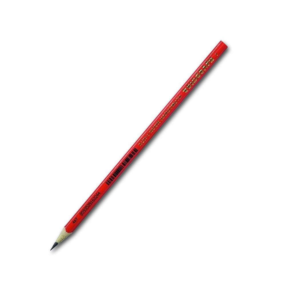 Koh-i-noor tužka grafitová 1802 trojhranná č. 1 červená