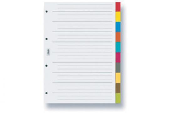 KARTON P+P rozdružovač plastový A4 10 barev