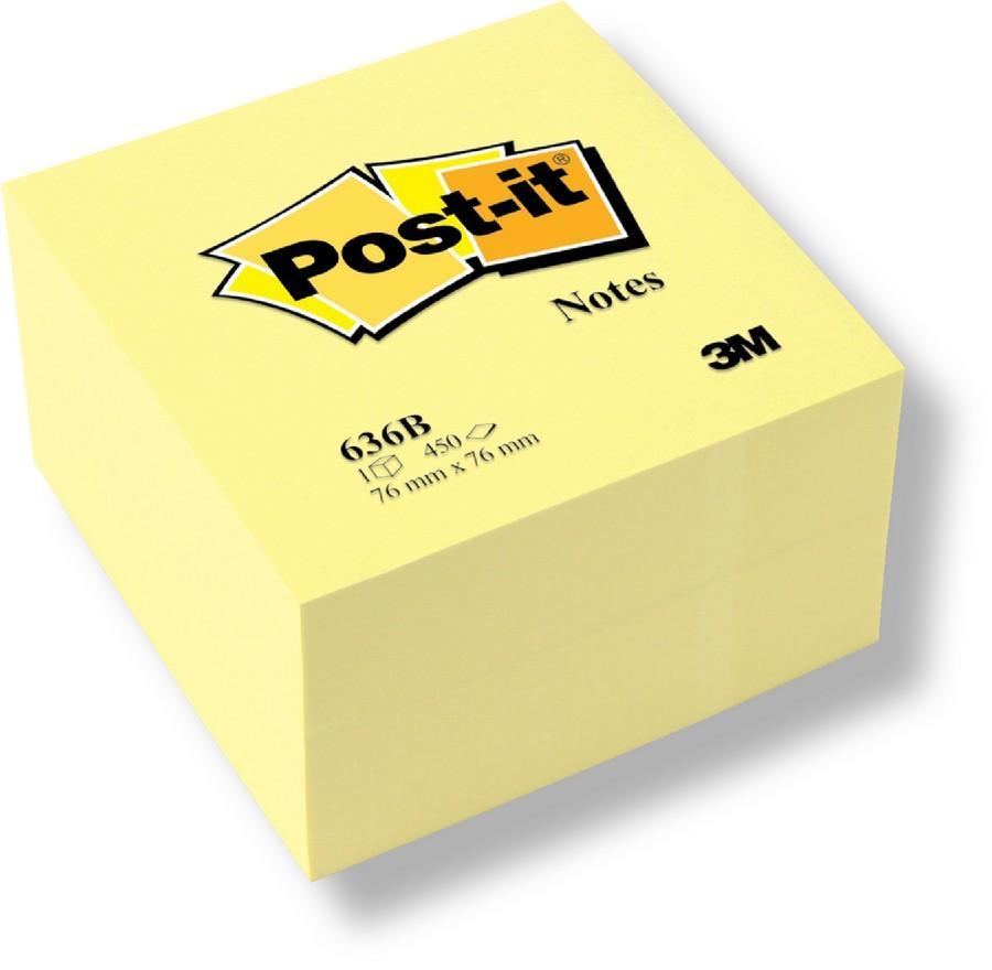 Post-it blok samolepicí 76 x 76 mm žlutý 450 listů