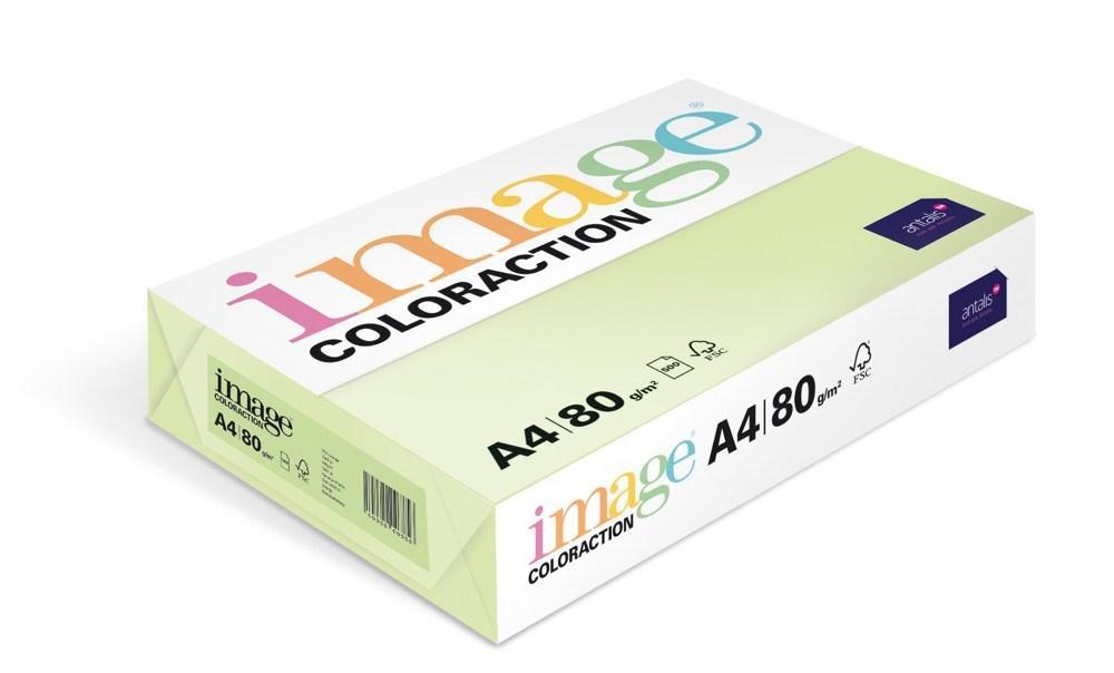 Coloraction papír kopírovací A4 80 g zelená světlá pastelová 500 listů