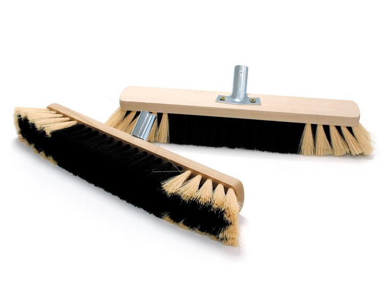 Smeták - dřevěné těleso 40 cm bez hole kov.držák na hůl