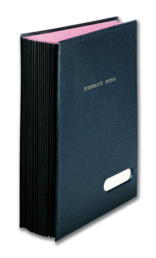 KARTON P+P kniha podpisová A4 černá