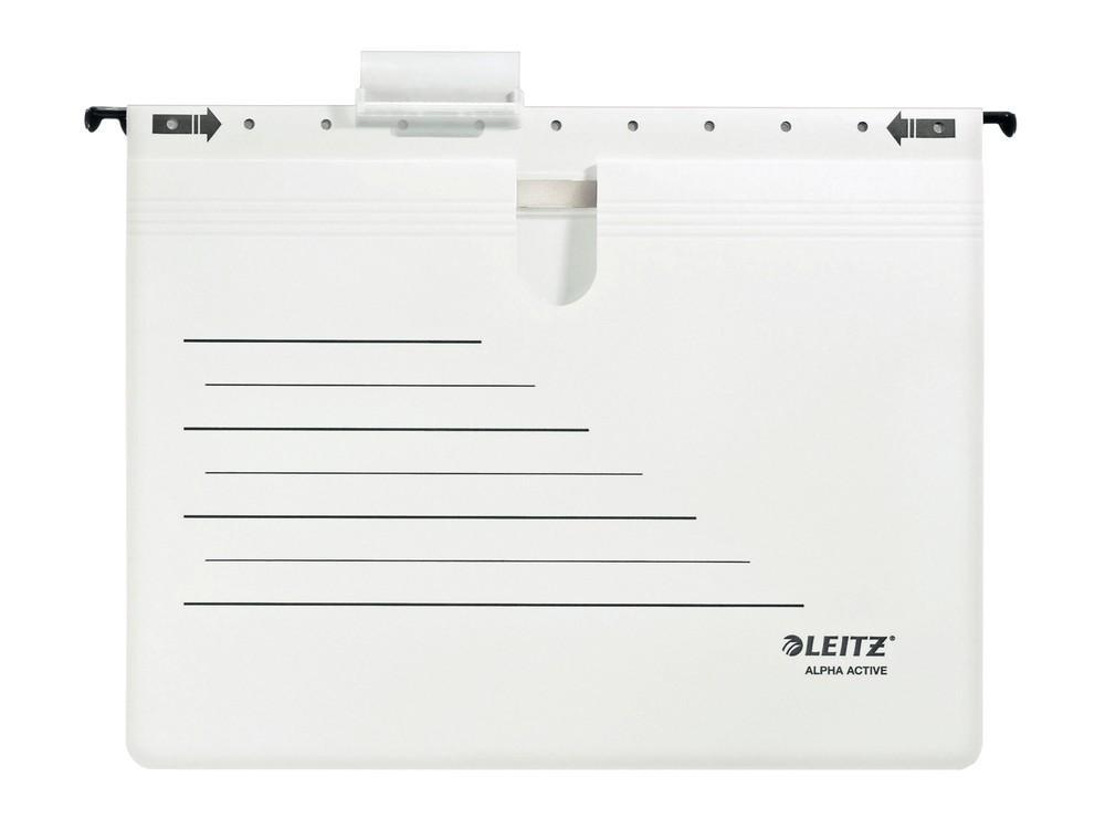 Leitz závěsné desky ALPHA ACTIVE s rychlovazačem bílé
