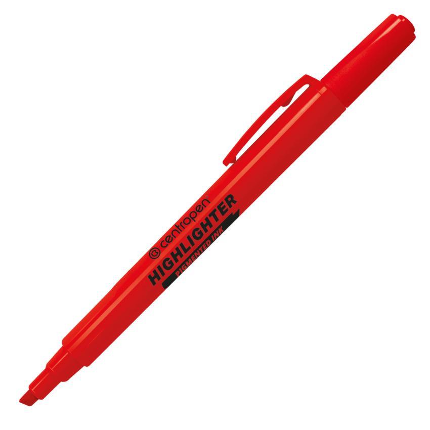 Centropen zvýrazňovač 8722 ERGO červený