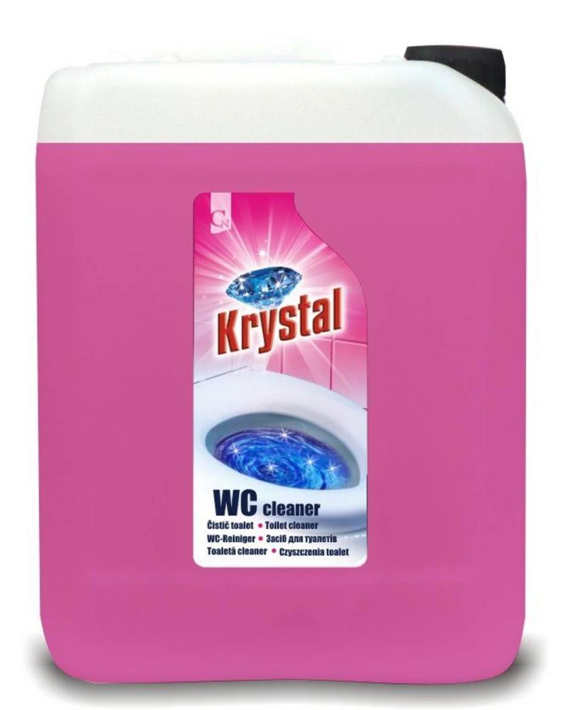 Krystal WC čistič na nerez a keramiku 5 l růžový