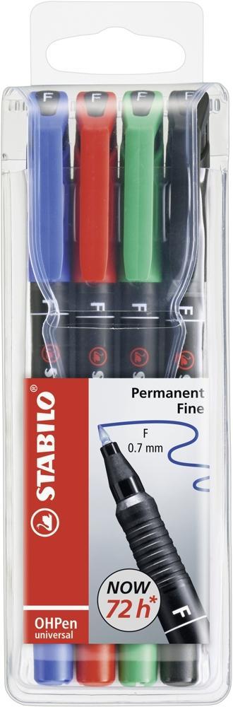 Popisovač Stabilo 842 F OHPen permanent sada 4 barev