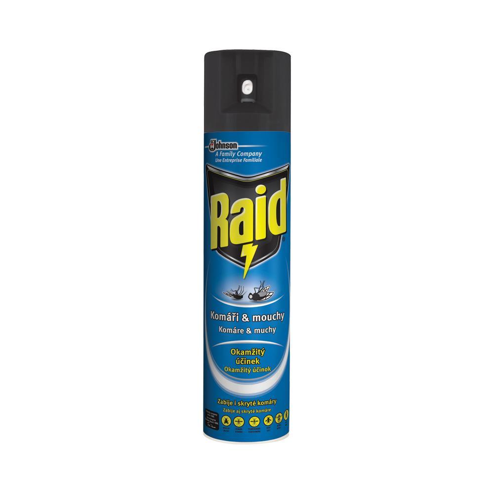 Raid sprej na létající hmyz 400ml proti komárům, vosám, mouchám...