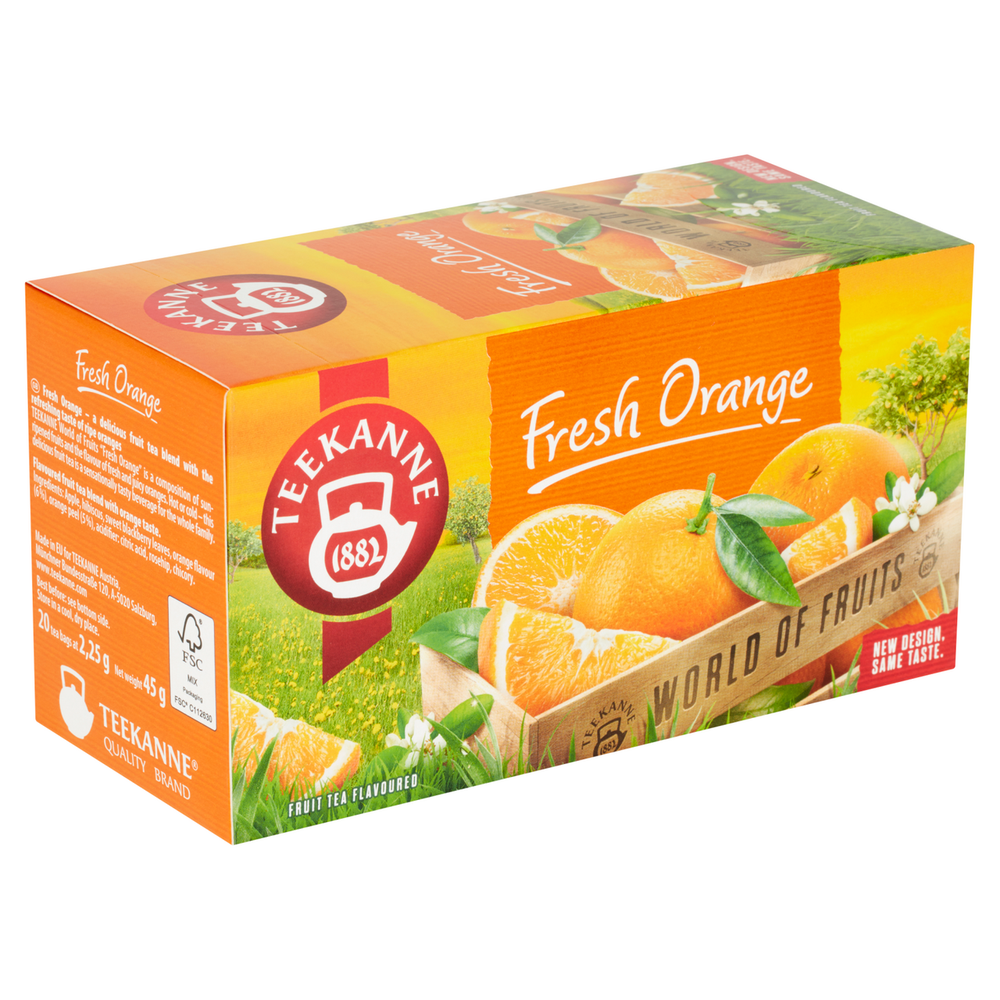 Ovocný čaj Teekanne Fresh Orange / 20 sáčků