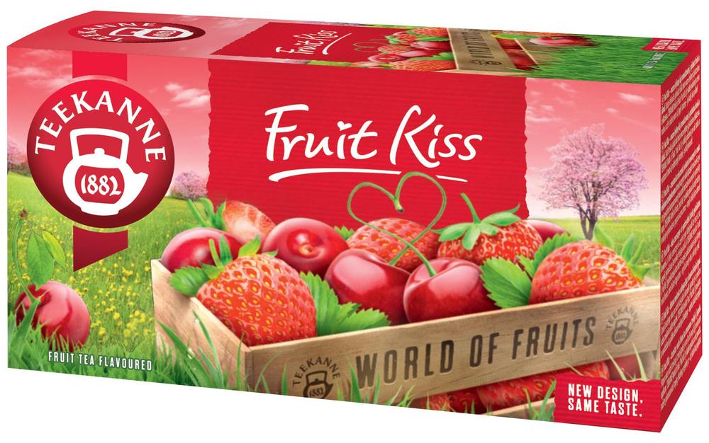 Ovocný čaj Teekanne Fruit Kiss (třešeň + jahoda) 20sáčků