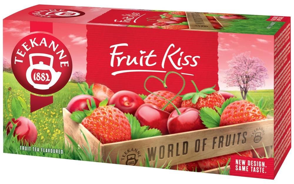 Ovocný čaj Teekanne Fruit Kiss (třešeň + jahoda) / 20 sáčků