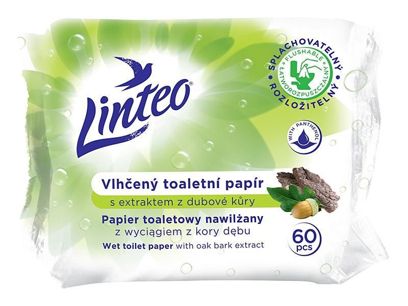 Vlhčený toaletní papír Linteo /dubová kůra 60 ks