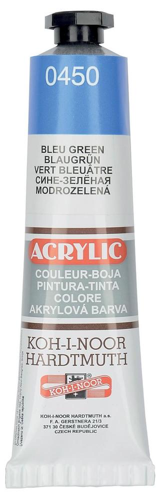 Koh-i-noor barva akrylová 40ml v tubě modrozelená