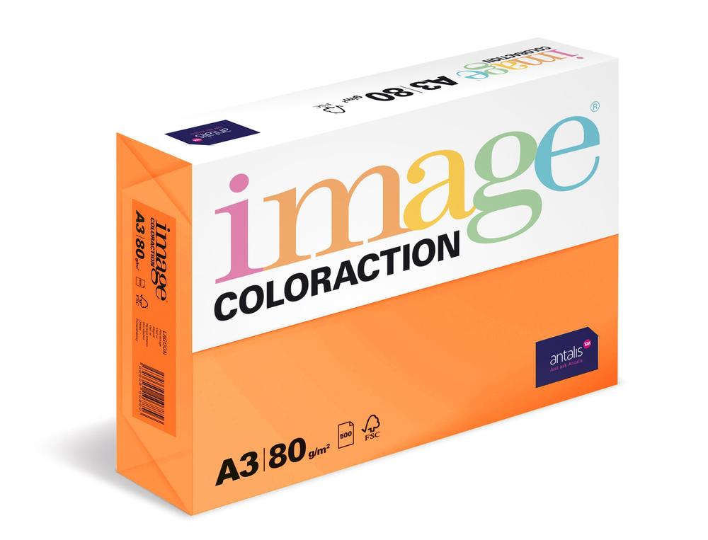 Coloraction papír kopírovací A3 80 g oranžová reflexní 500 listů