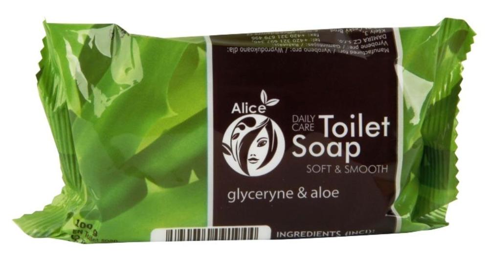 Mýdlo tuhé Alice 100g Aloe Vera, glycerin