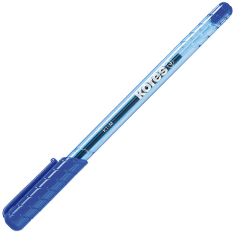 Kores pero kuličkové K1 trojhranné 0,7 mm, modré