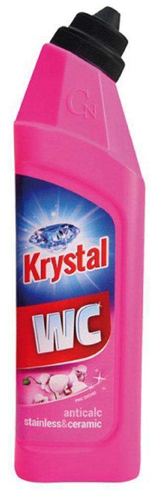 Krystal WC čistič 750 ml na nerez a keramiku, růžový