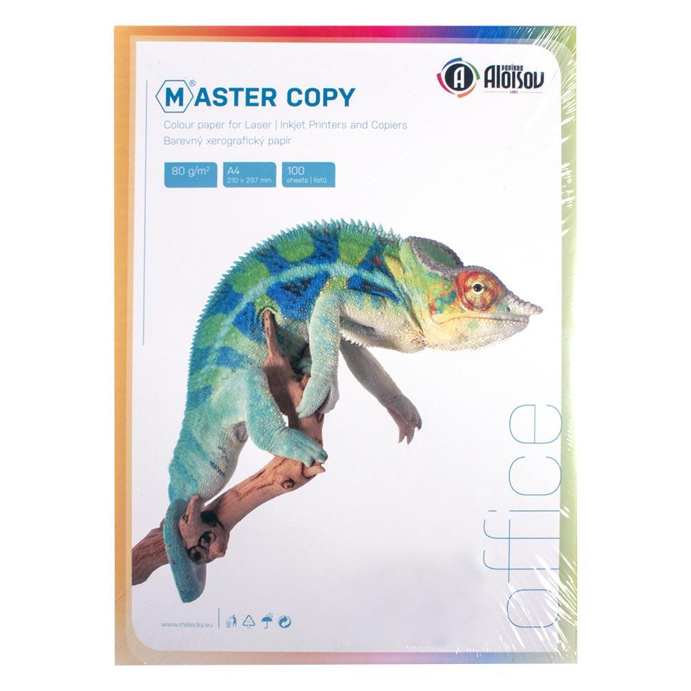 HIT OFFICE papír kopírovací colour Master A4, 80g světlá duha mix 5 barev - 100 listů