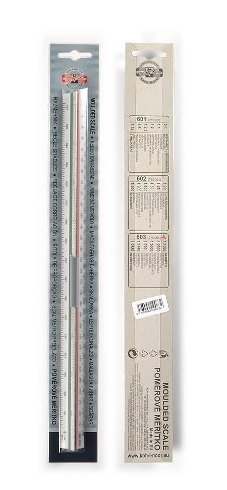 Koh-i-noor poměrové trojboké měřítko 603 geodézie