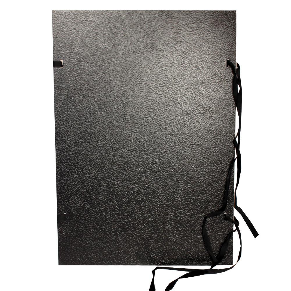 HIT OFFICE desky s tkanicí A4 spisové jednostranné černé, bez štítku