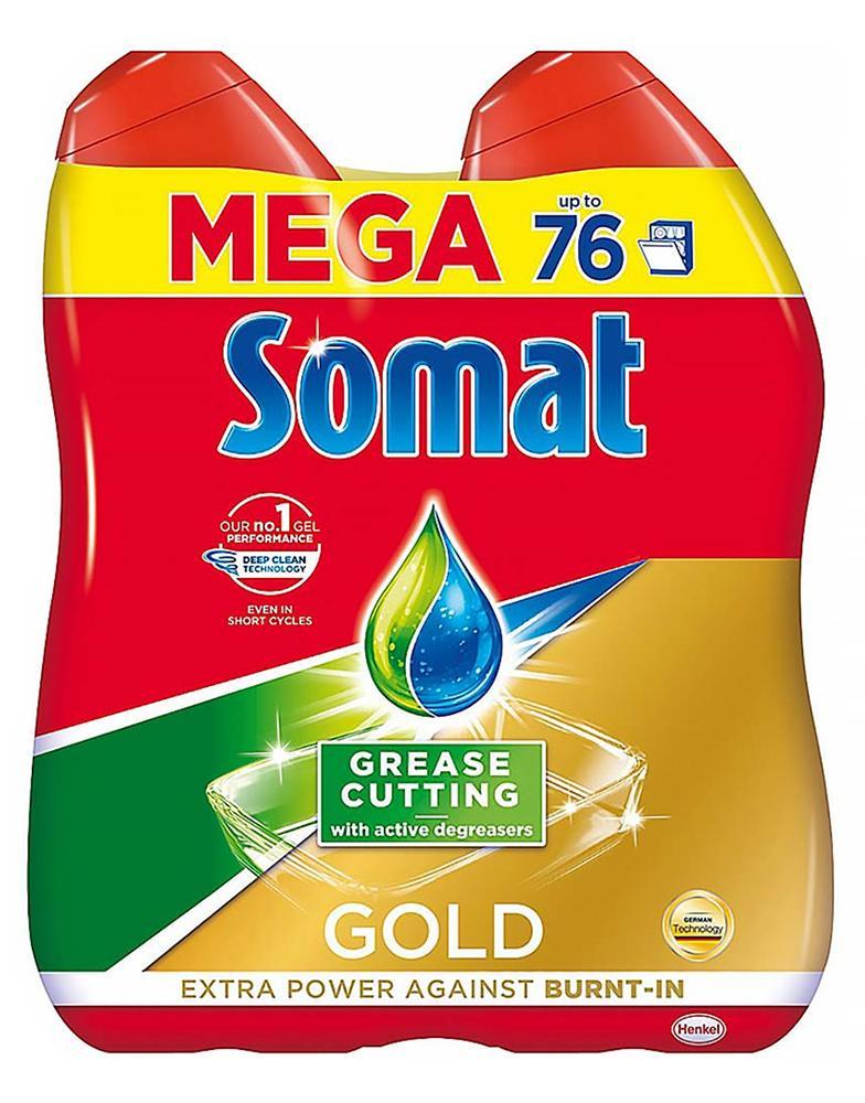 Somat Gold NeutraFresh XL gel do myčky 2x 684ml