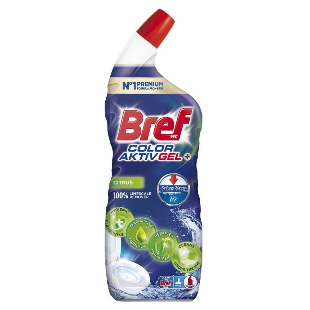 Bref WC na vodní kámen Color Aktiv 700 ml Anti-limescale Citrus