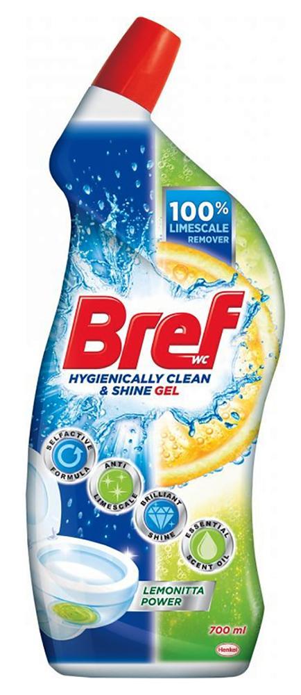 Bref Power Aktiv WC gel 700ml Lemonita