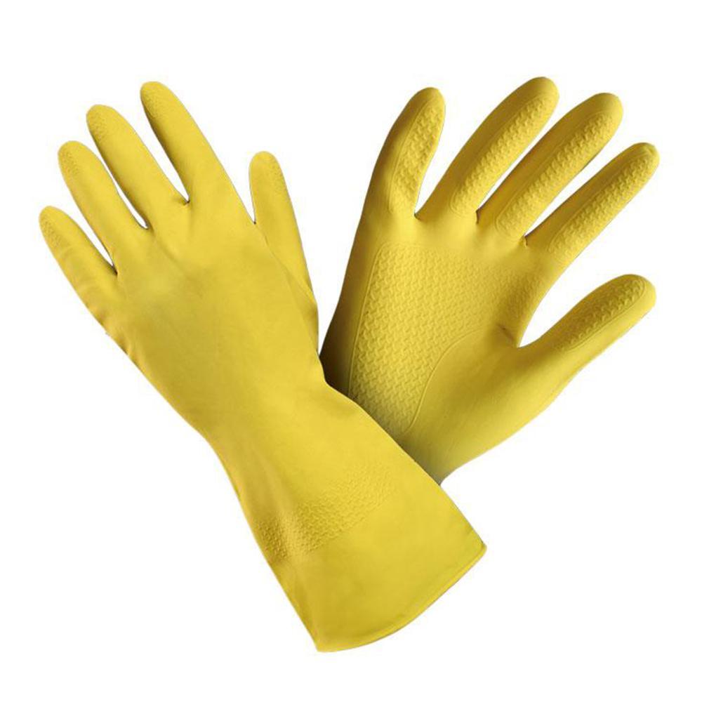 CXS rukavice NINA, gumové (latex), pro domácnost, žluté vel. 10