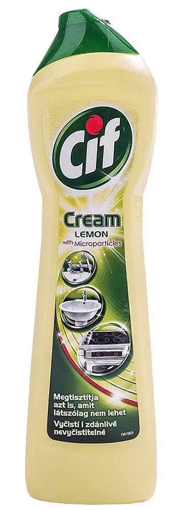 CIF tekutý jemný písek 500 ml / 720 g lemon
