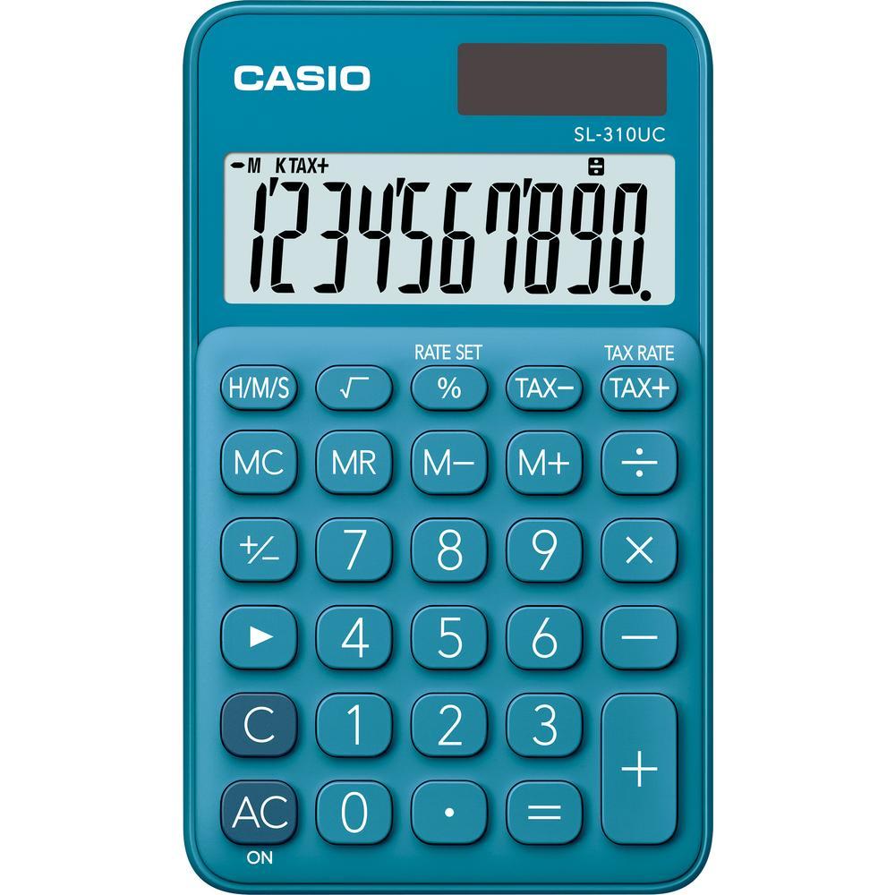 Casio kalkulačka SL 310 UC kapesní / 10 míst modrá