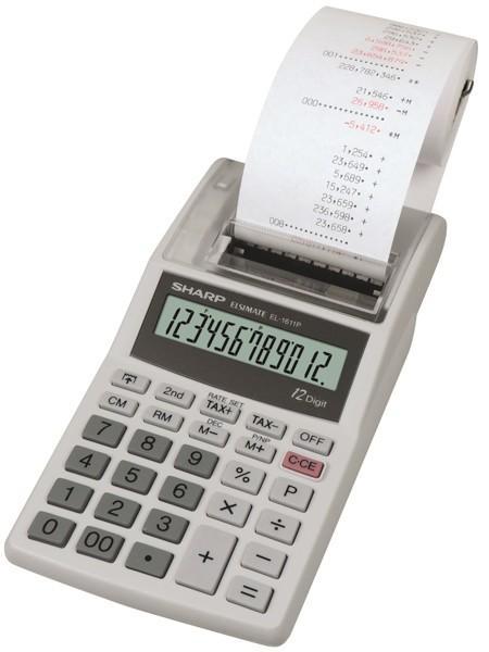 Sharp kalkulačka EL-1611V s tiskem / 12 míst