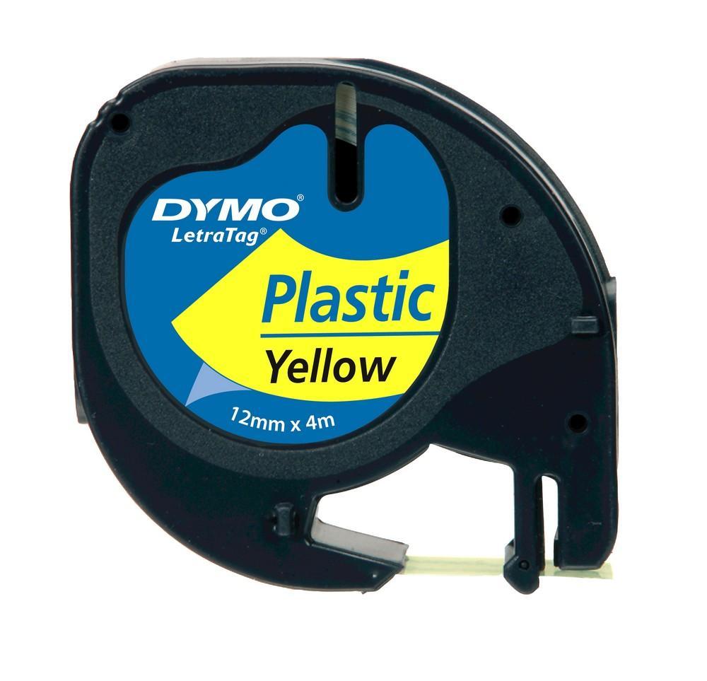 Dymo páska S0721620 Letra Tag plastová 12mm x 4m, žlutá