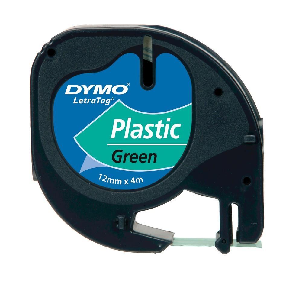 Dymo páska S0721640 Letra Tag plastová 12mm x 4m, zelená